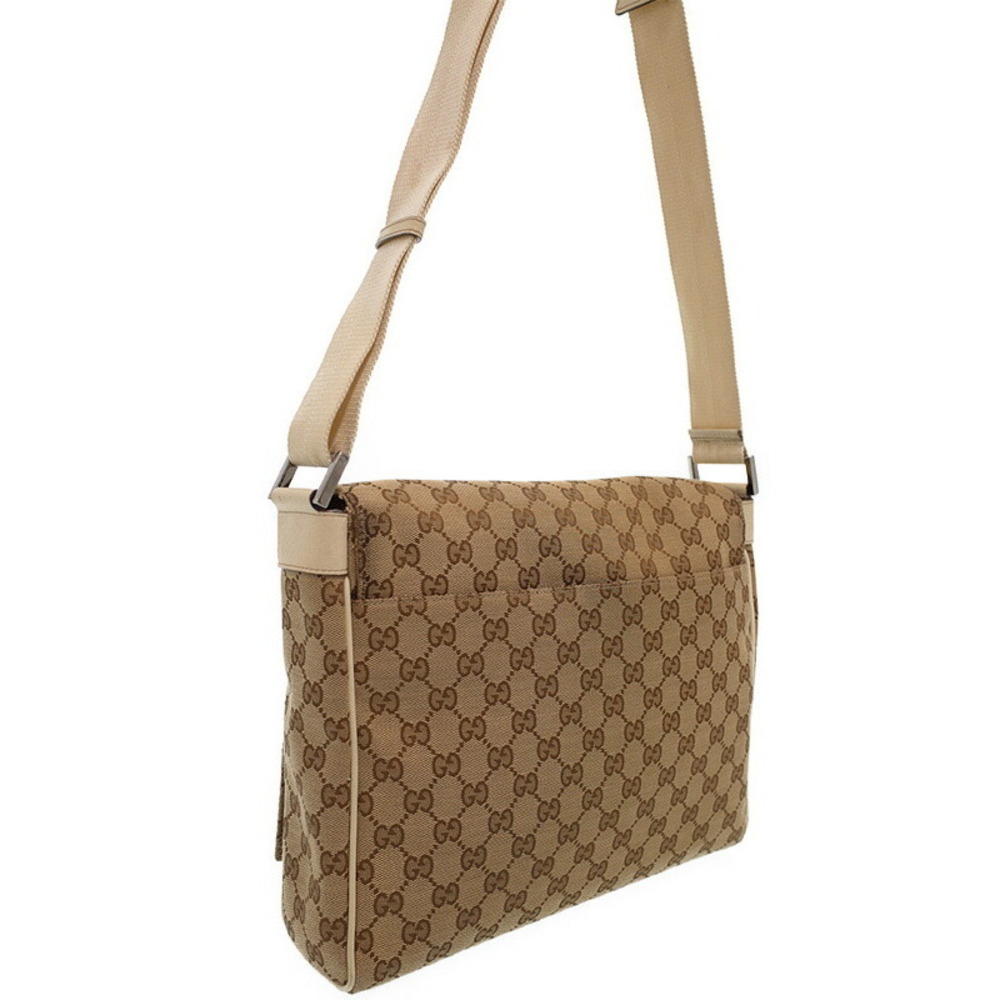 Gucci bag Canvas Bag moon GG Brown hobo half Messenger